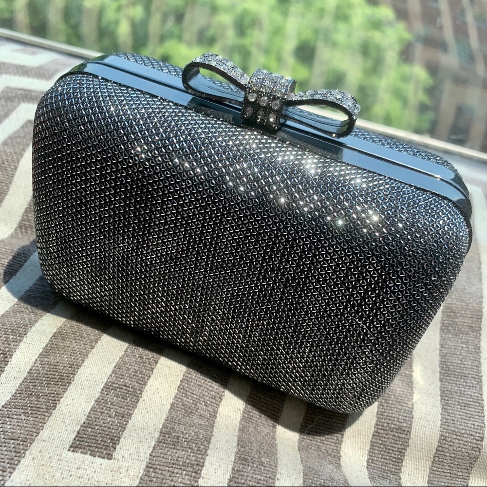 Metallic Crossbody Bag With a Bow